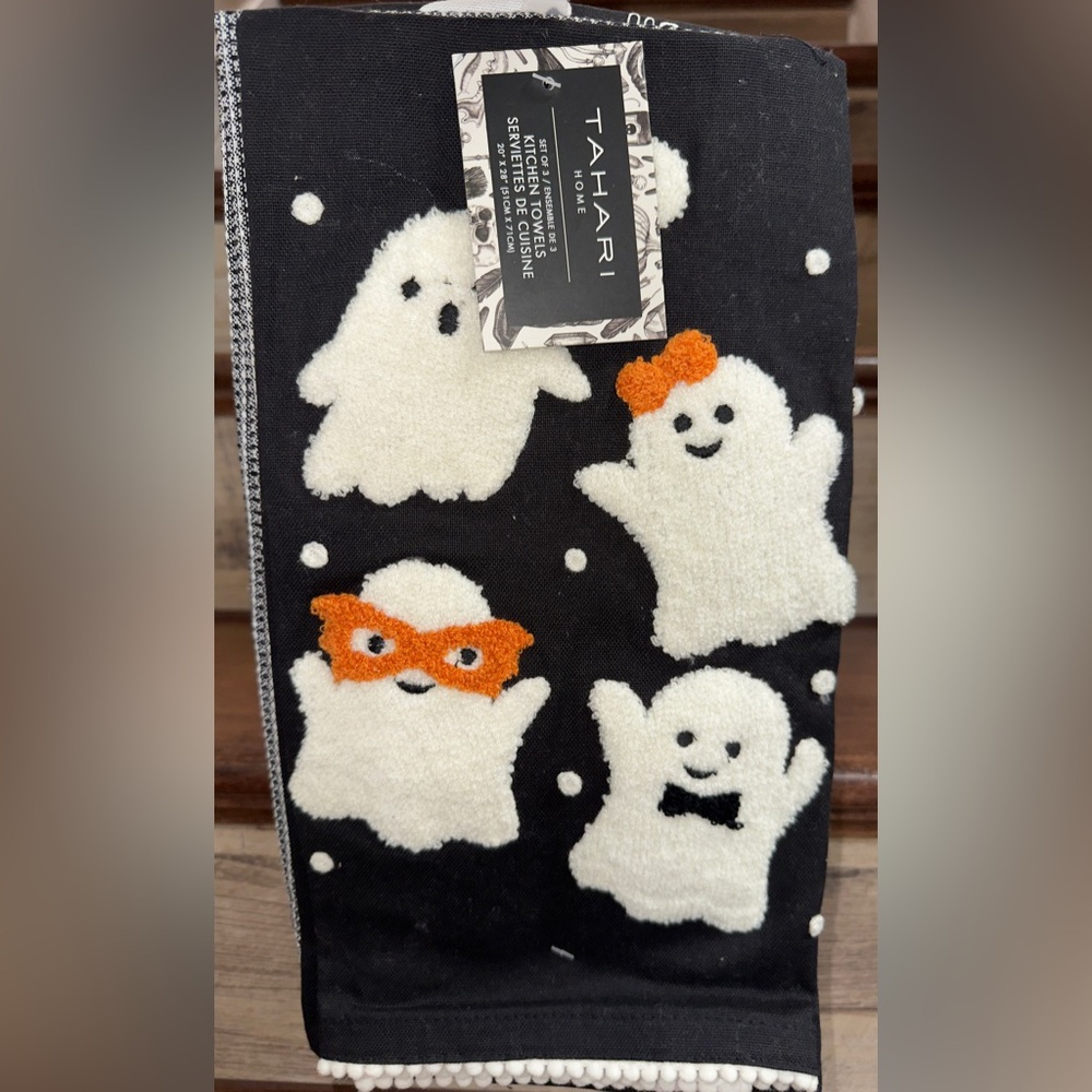 Super Cute Gosh kitchen Towels Set (3-Pack), 3 Pack 100% Cotton by Tahari